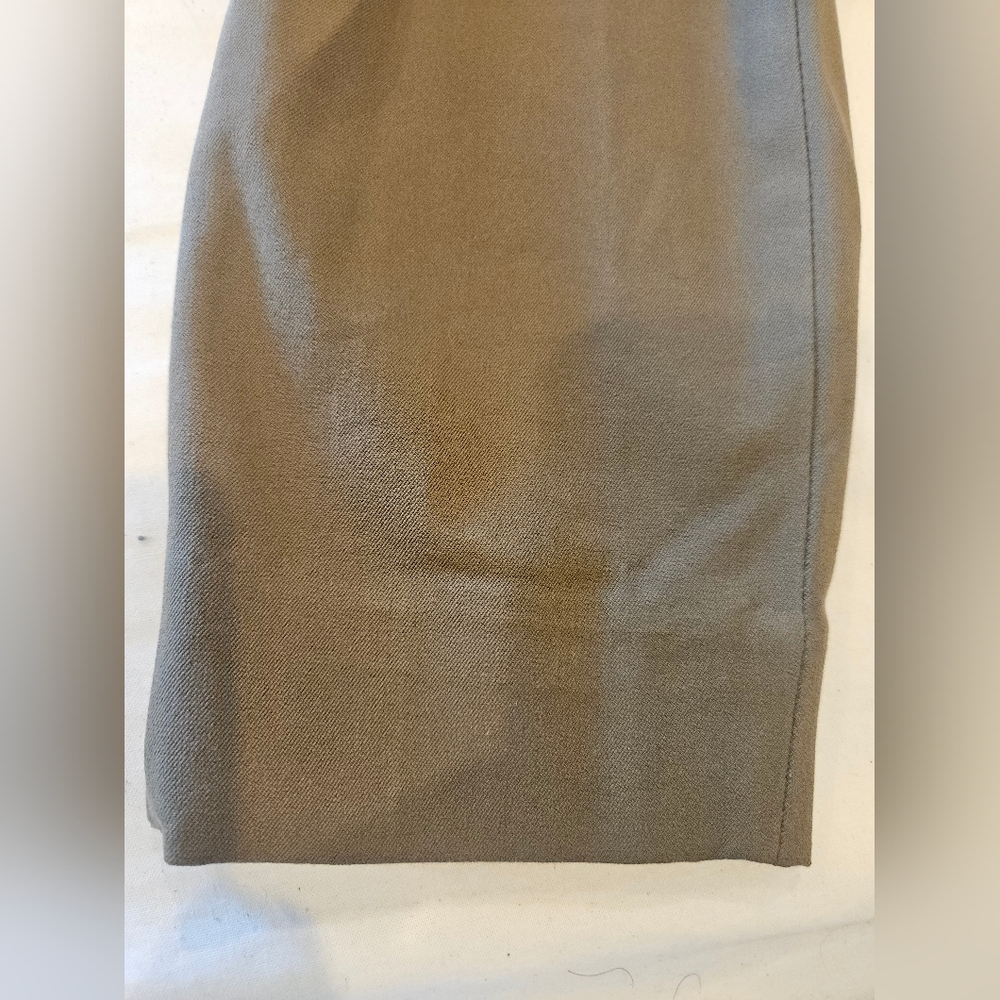 New Everlane Women's Kalamata Green Flat Front Pants Cotton Elastane in Size 2 - Picture 2 of 7